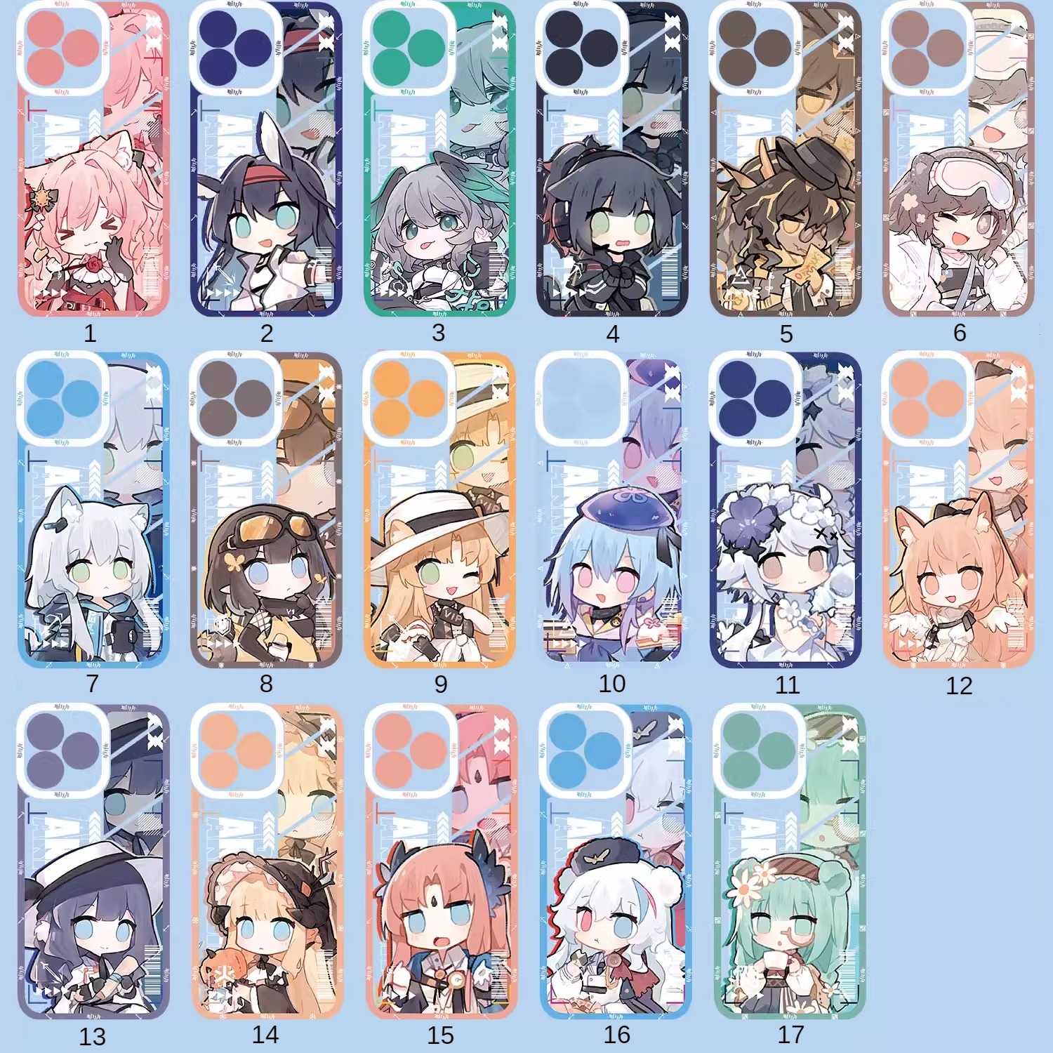 蘋果 系列明日方舟天使眼透明防摔軟殼