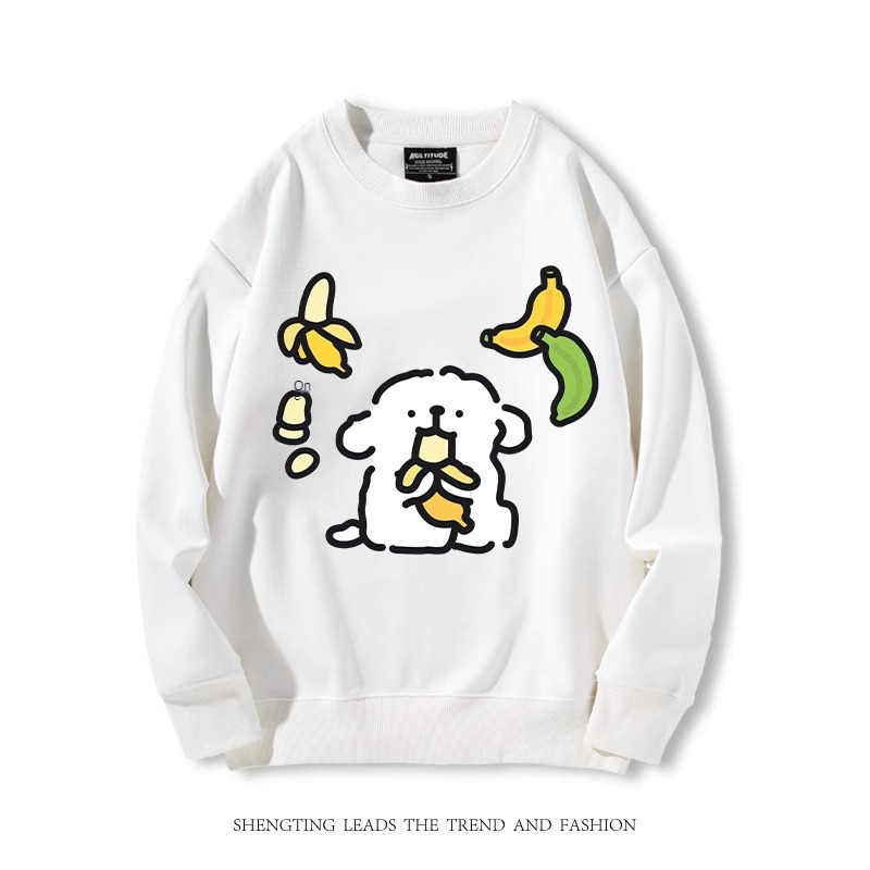 線條小狗 2024親子情侶裝 圓領長袖