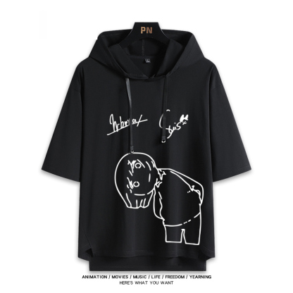 夜鹿yorushika 連帽短袖T恤