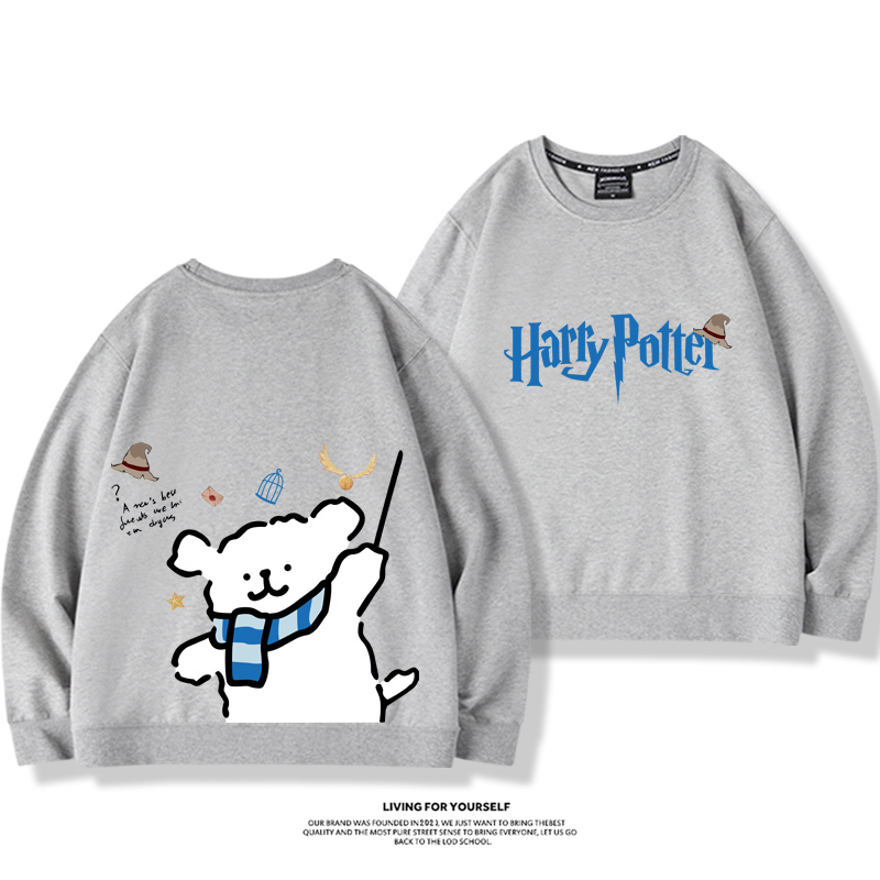 線條小狗2023親子情侶裝 圓領長袖