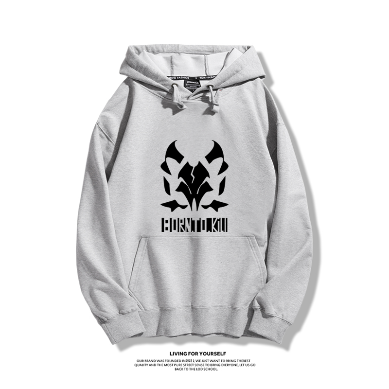 蔚藍檔案聯名衛衣2023秋冬新款親子情侶裝薄絨款連帽衛衣