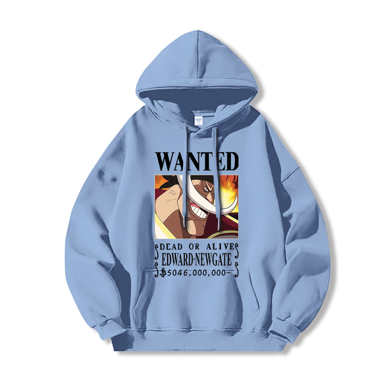 航海王 聯名衛衣2024秋冬新款親子情侶裝薄絨款連帽衛衣