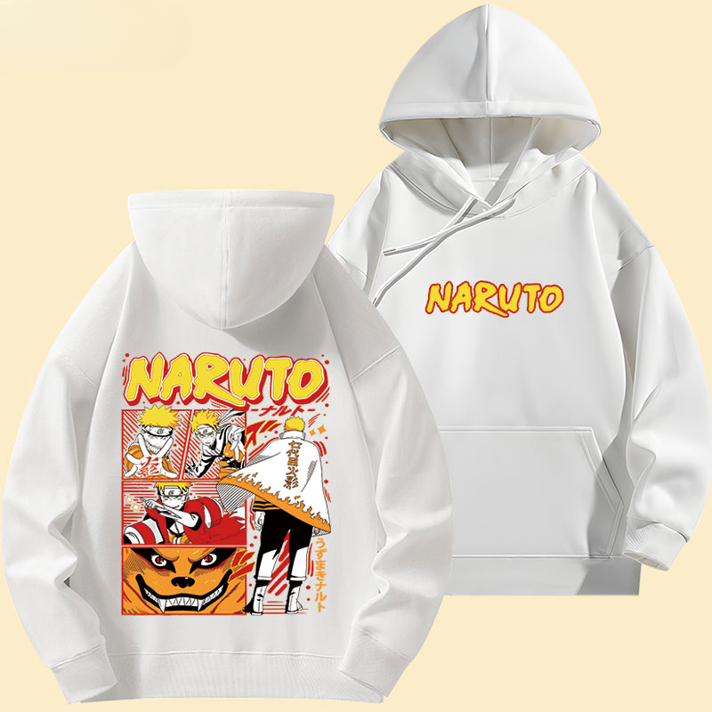 火影忍者 2024秋冬新款親子情侶裝薄絨款連帽衛衣