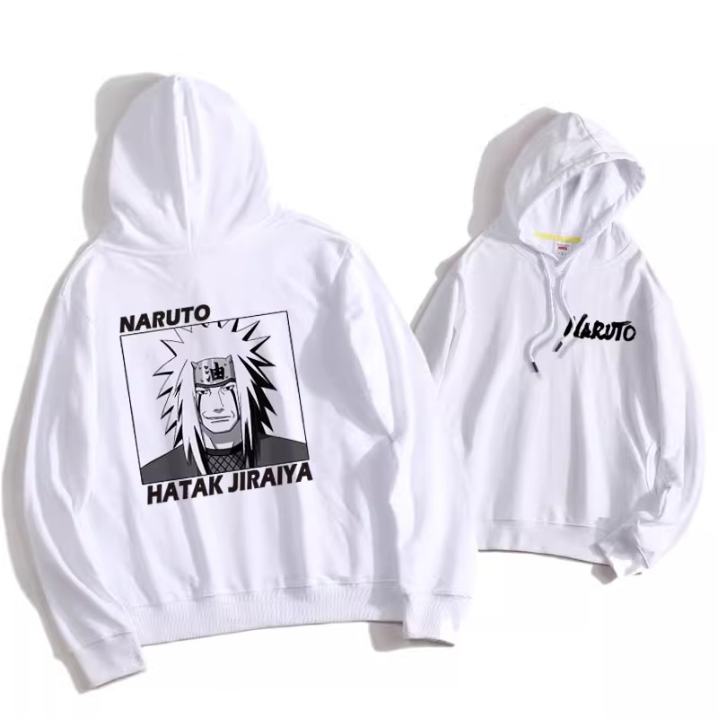 火影忍者聯名衛衣2024秋冬新款親子情侶裝薄絨款連帽衛衣