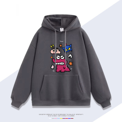 蠟筆小新 聯名衛衣2025秋冬新款 親子情侶裝連帽衛衣