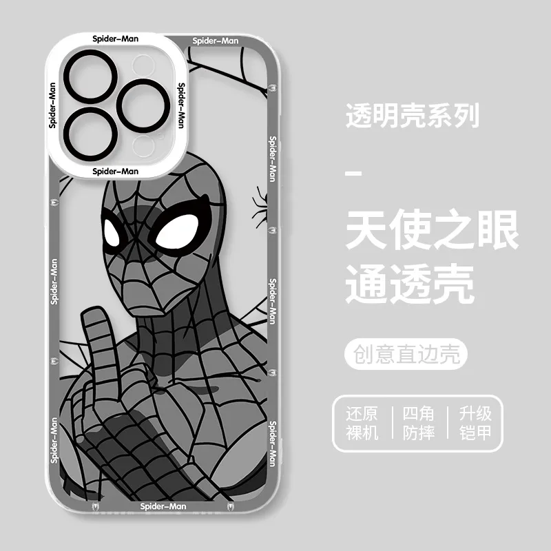 蜘蛛俠 透明防摔軟殼