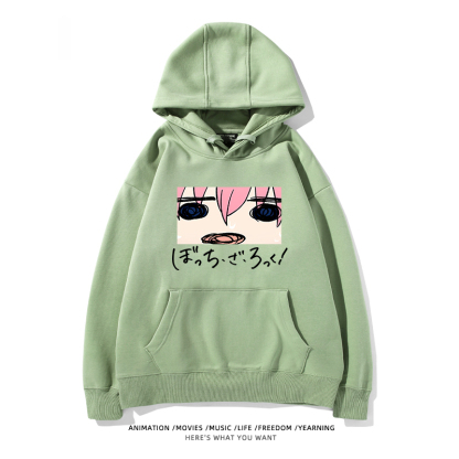 孤獨搖滾 聯名衛衣2024秋冬新款親子情侶裝薄絨款連帽衛衣