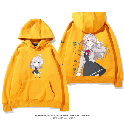 不時輕聲地以俄語遮羞的鄰座艾莉同學 聯名衛衣2024秋冬新款親子情侶裝薄絨款連帽衛衣