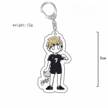 排球少年鑰匙扣動漫影山飛雄日向翔陽孤爪研磨西谷夕及川徹月島螢掛飾【單買三件起送】