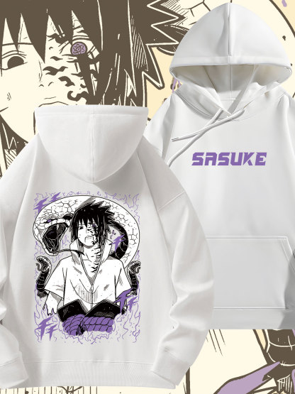 火影忍者 2024秋冬新款親子情侶裝薄絨款連帽衛衣