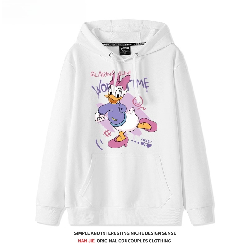 唐老鴨 聯名衛衣2025秋冬新款 親子情侶裝連帽衛衣