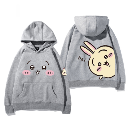 chiikawa 2024秋冬新款親子情侶裝薄絨款連帽衛衣