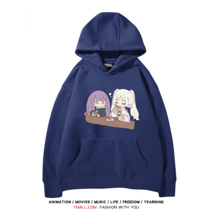 葬送的芙莉蓮 聯名衛衣2024秋冬新款親子情侶裝薄絨款連帽衛衣