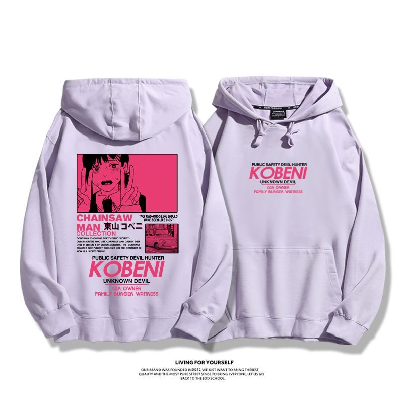 鏈鋸人新款 親子情侶男女款連帽衛衣