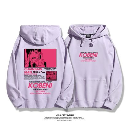 鏈鋸人新款 親子情侶男女款連帽衛衣