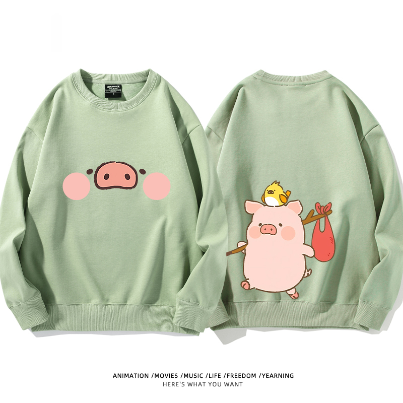 LuLu豬 聯名2024親子情侶裝 圓領長袖