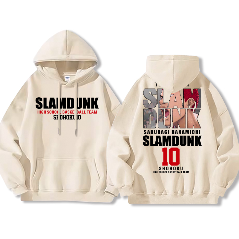 灌籃高手 2024秋冬新款親子情侶裝薄絨款連帽衛衣