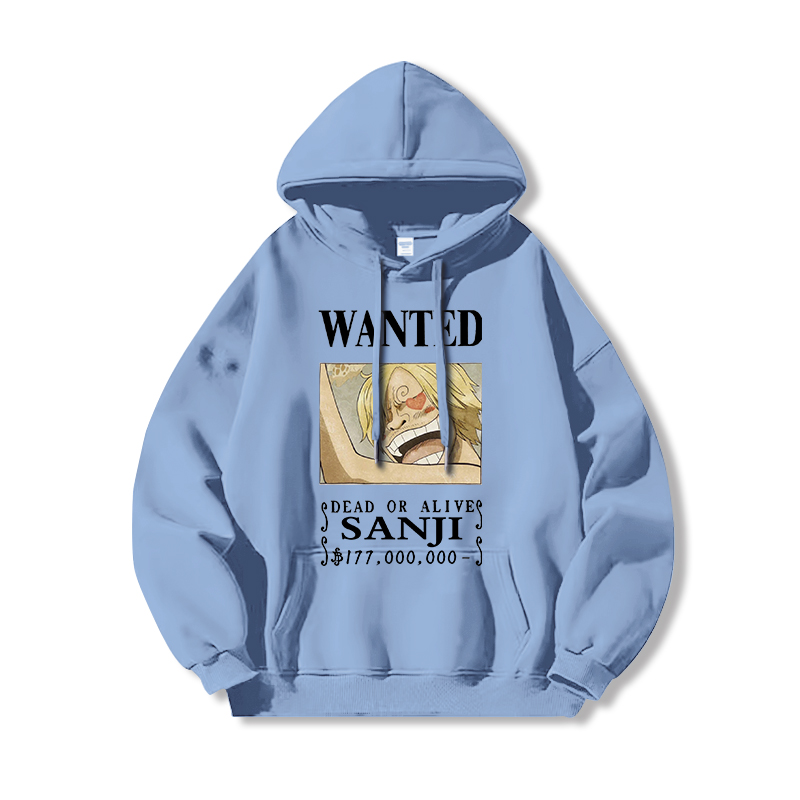 航海王 聯名衛衣2024秋冬新款親子情侶裝薄絨款連帽衛衣