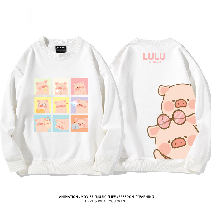 LuLu豬 聯名2024親子情侶裝 圓領長袖