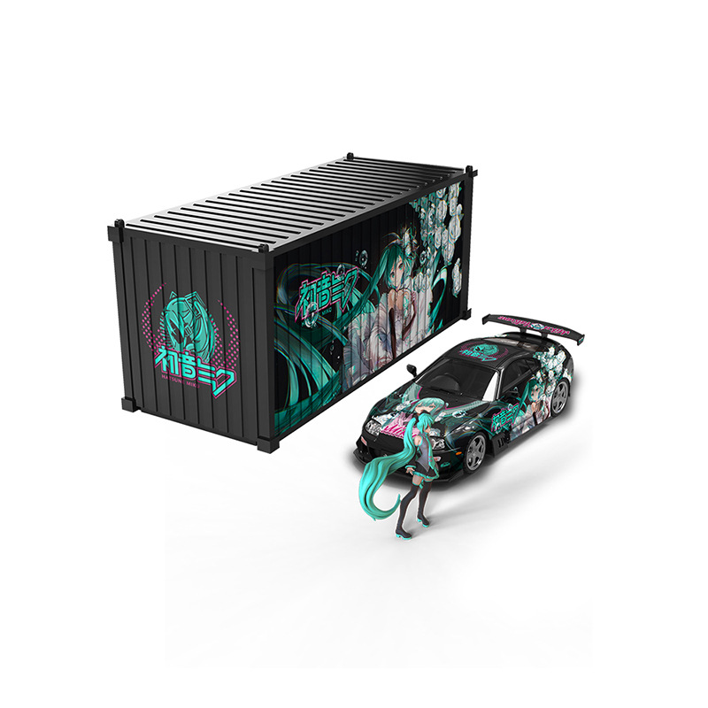 Cool Car 1:64 速霸A80Z 初音塗裝仿真合金汽車模型  收藏