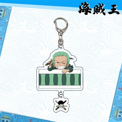 航海王草帽路飛索隆喬巴羅賓亞力克鑰匙扣掛飾【單買三件起送】