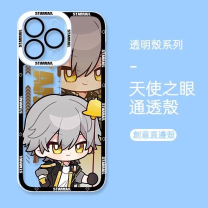 蘋果 系列Q版星穹鐵道天使眼透明防摔軟殼