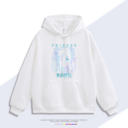 葬送的芙莉蓮 聯名衛衣2024秋冬新款親子情侶裝薄絨款連帽衛衣