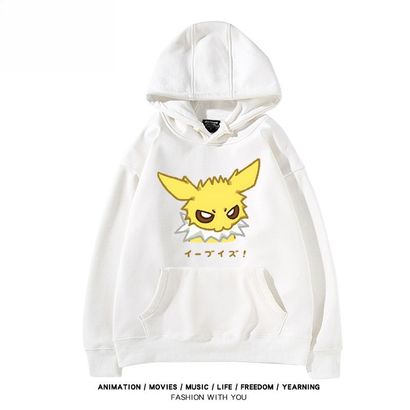寶可夢伊布家族 聯名衛衣秋冬新款親子情侶裝連帽衛衣