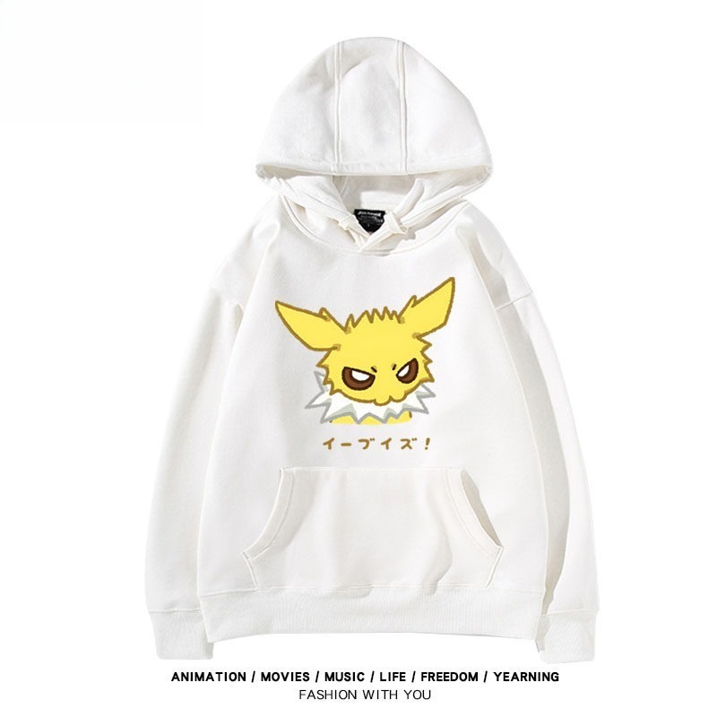 寶可夢伊布家族 聯名衛衣秋冬新款親子情侶裝連帽衛衣