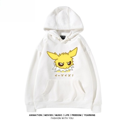 寶可夢伊布家族 聯名衛衣秋冬新款親子情侶裝連帽衛衣
