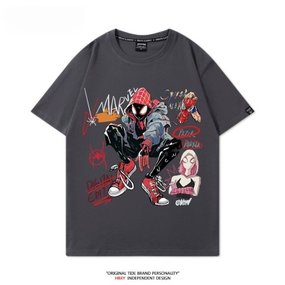 蜘蛛人：穿越新宇宙SpiderMan 印花短袖T恤