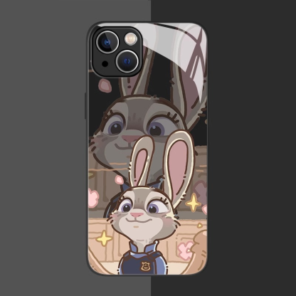 瘋狂動物城新款高清全包防摔玻璃殼