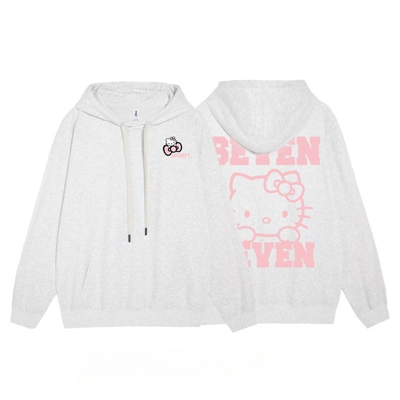 Hello Kitty凱蒂貓新款 親子情侶男女連帽衛衣