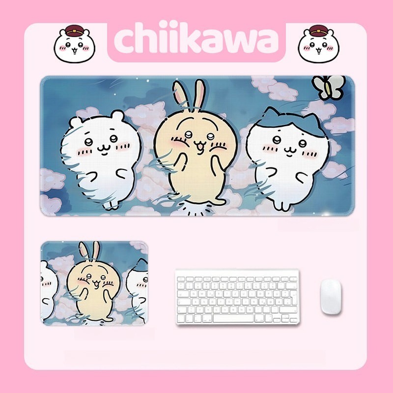 Chiikawa吉伊卡哇 主題桌墊 布質滑鼠墊