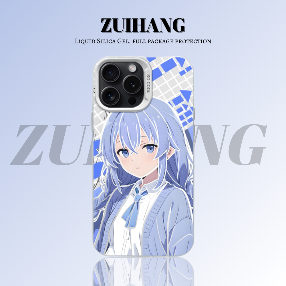 【大集合】動漫彩銀線條漸變防摔手機殼