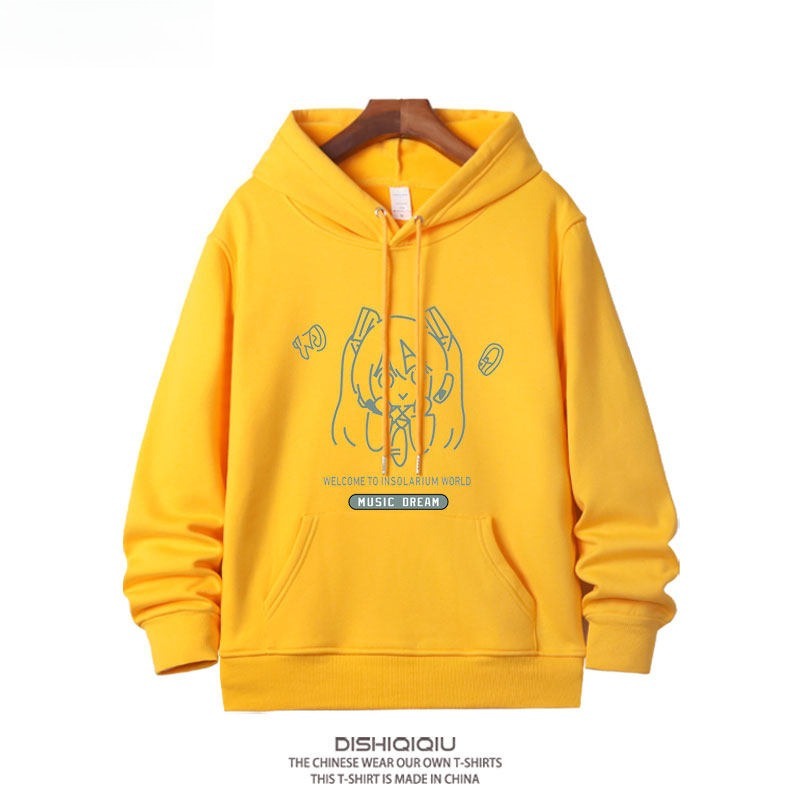 初音未來 聯名衛衣新款 親子情侶裝連帽衛衣