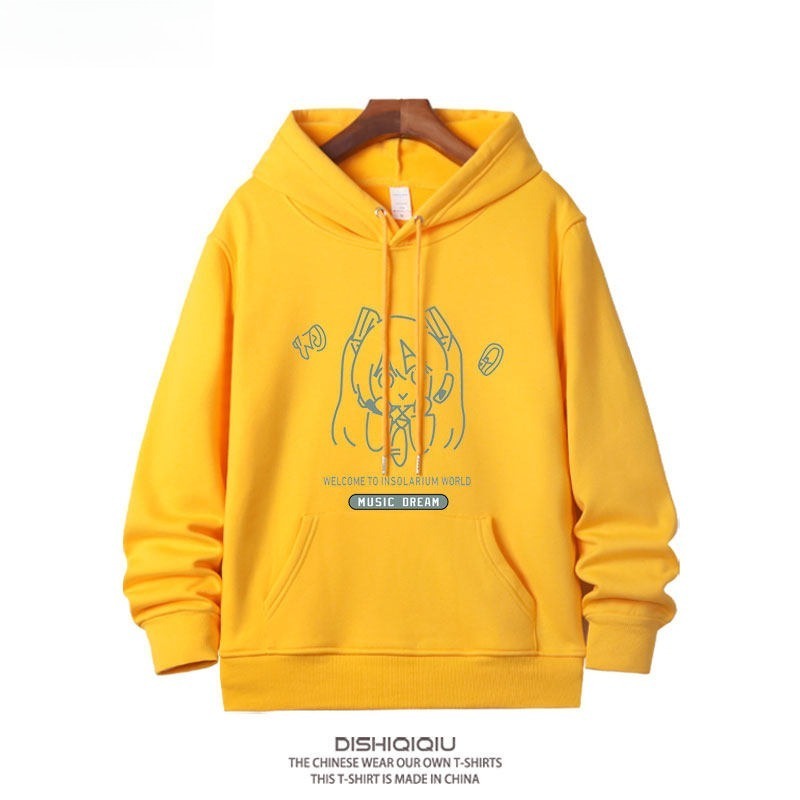 初音未來 聯名衛衣新款 親子情侶裝連帽衛衣