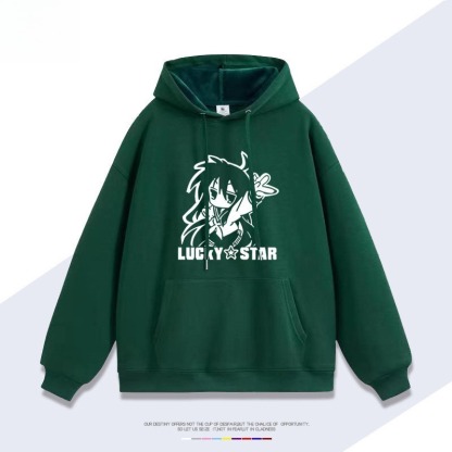 幸運星lucky star 聯名衛衣新款 親子情侶裝連帽衛衣