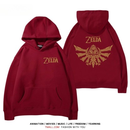 塞爾達傳說標誌王國之淚 聯名衛衣秋冬新款親子情侶裝連帽衛衣