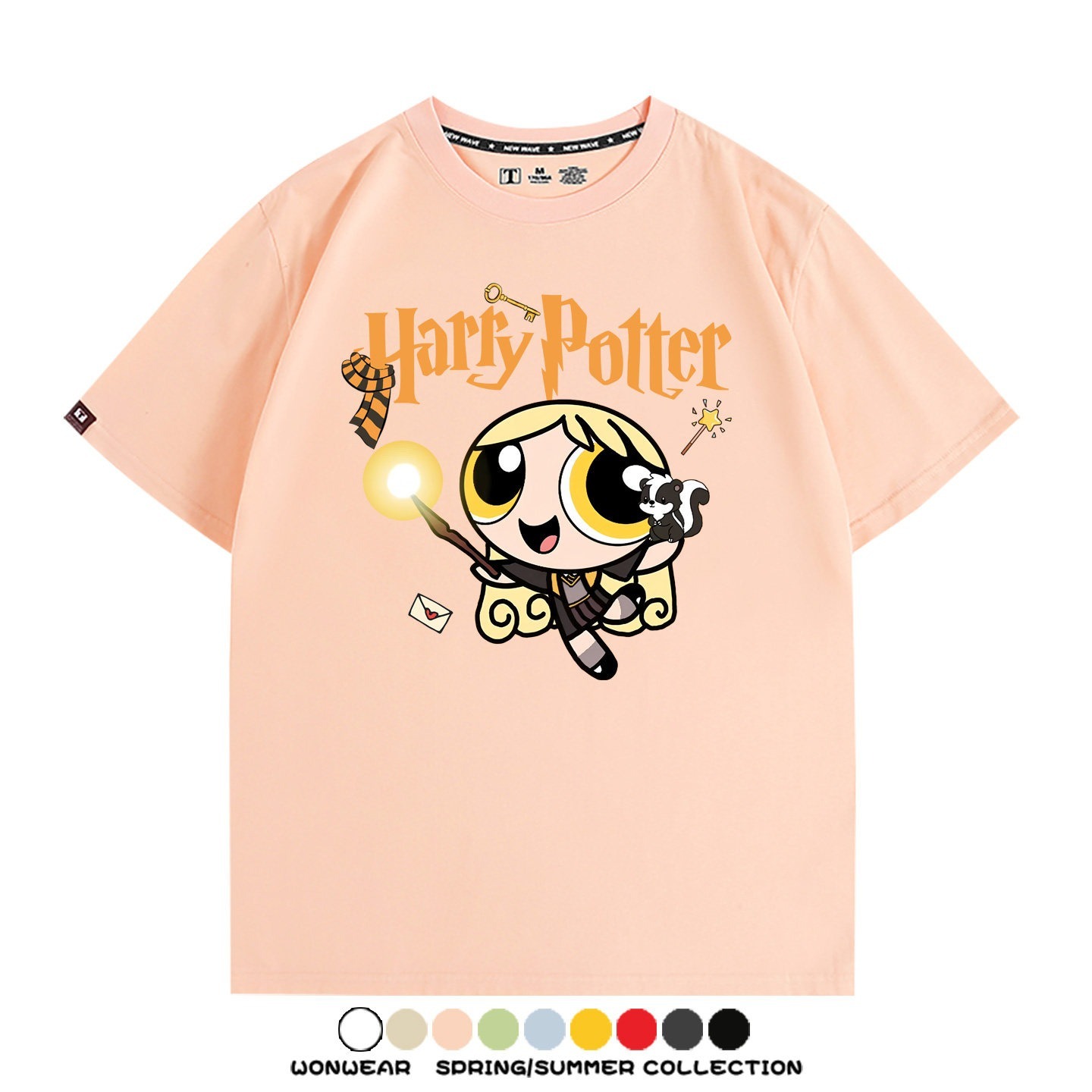 飛天小女警 X Harry Potter周邊 印花短袖T恤