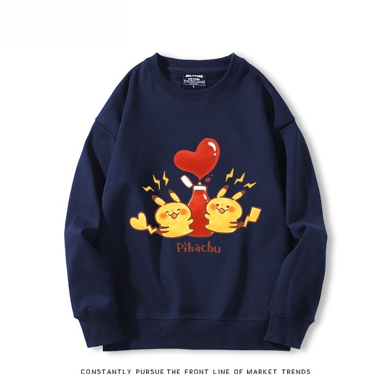 精靈寶可夢Q版 聯名親子情侶裝 圓領長袖