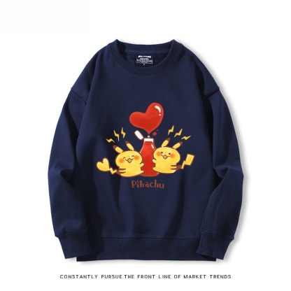 精靈寶可夢Q版 聯名親子情侶裝 圓領長袖