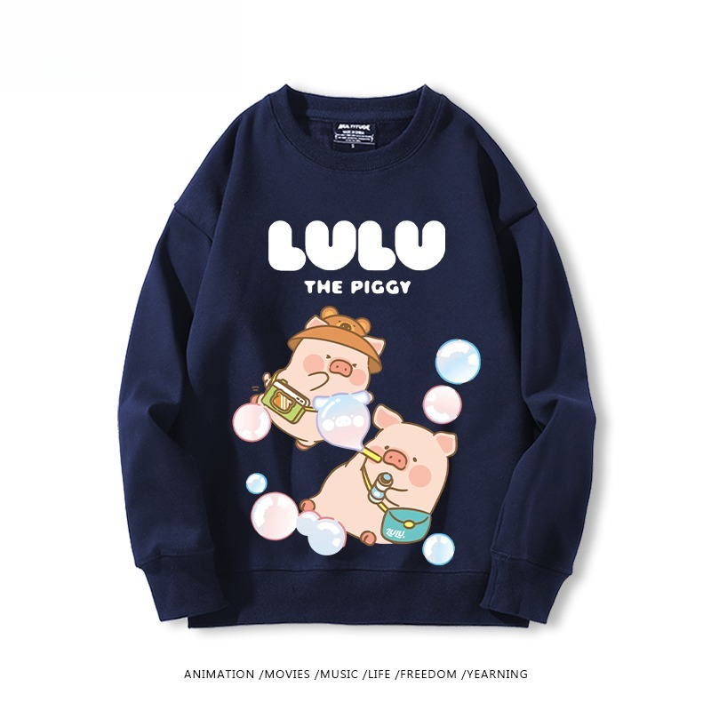 LuLu豬 聯名親子情侶裝 圓領長袖