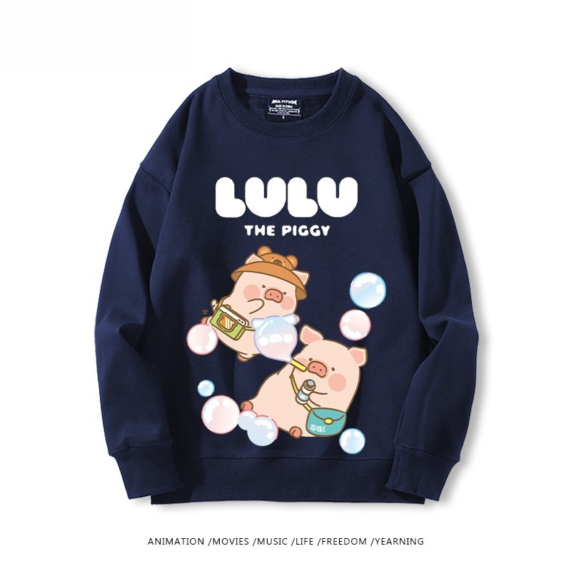 LuLu豬 聯名親子情侶裝 圓領長袖