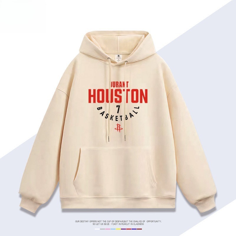 火箭隊杜蘭特7號 聯名衛衣2026秋冬新款 親子情侶裝連帽衛衣