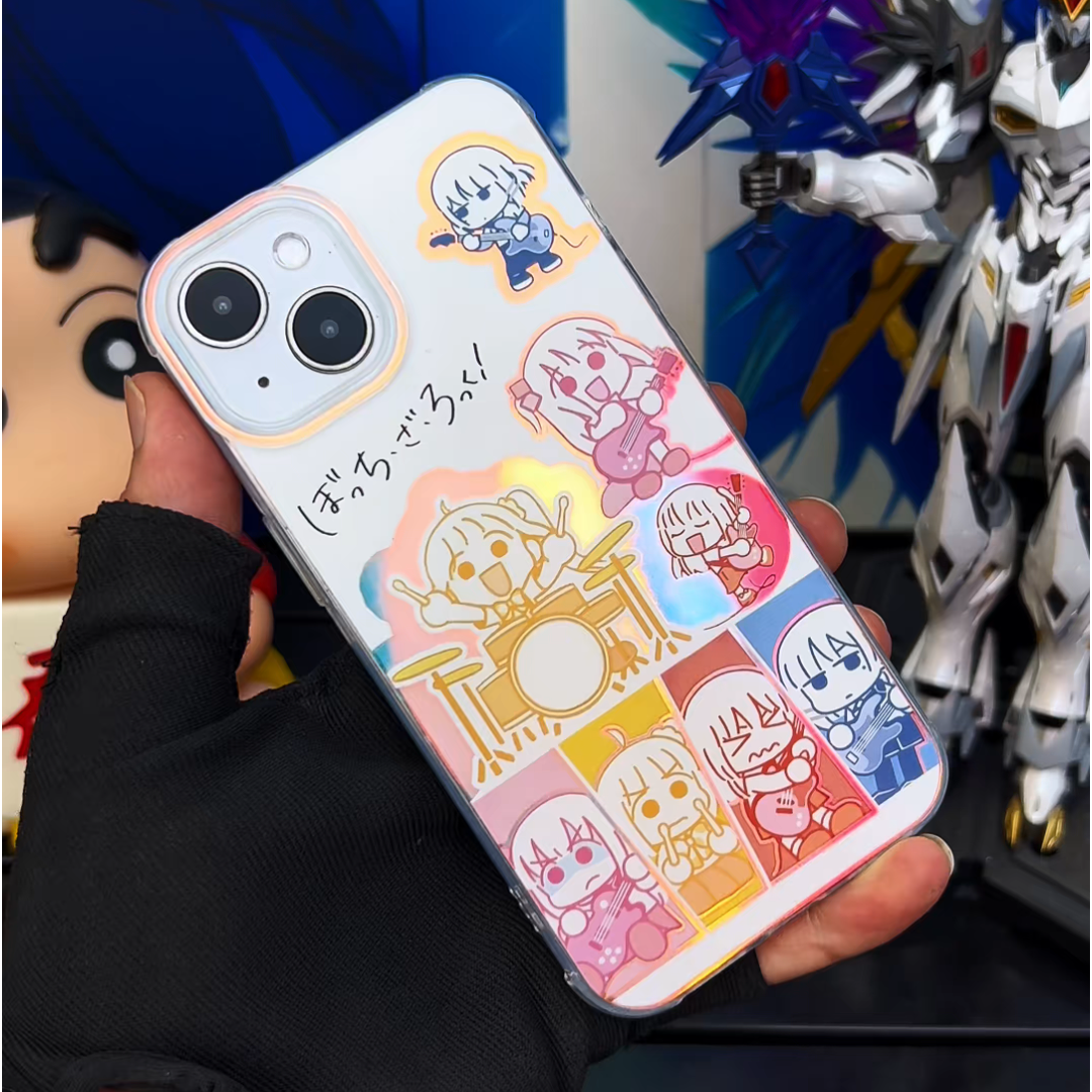 孤獨搖滾極光金防摔手機殼