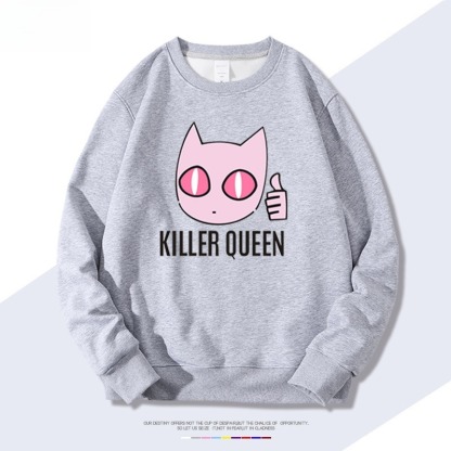 JOJO的奇妙冒險殺手皇后吉良吉影 聯名親子情侶裝 圓領長袖