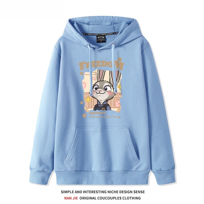 動物方城市新款 親子情侶男女連帽衛衣