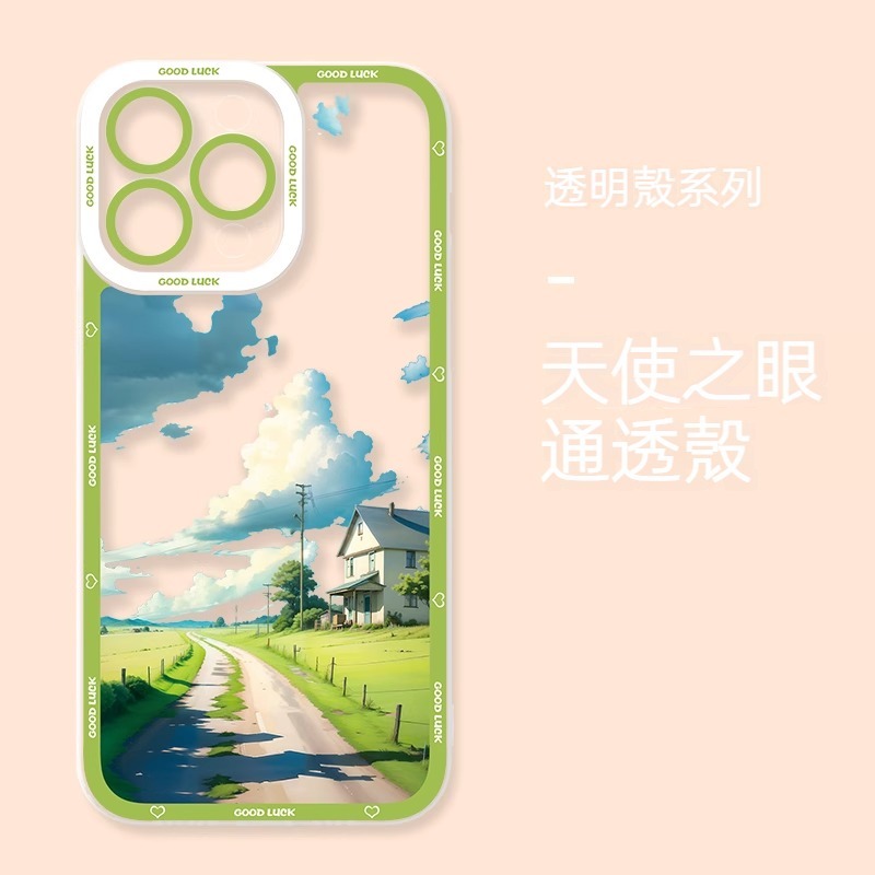 風景 天使眼透明防摔軟殼