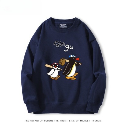 pingu 聯名親子情侶裝 圓領長袖